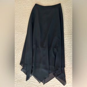 JR NITES by Caliendo asymmetrical black skirt size 8